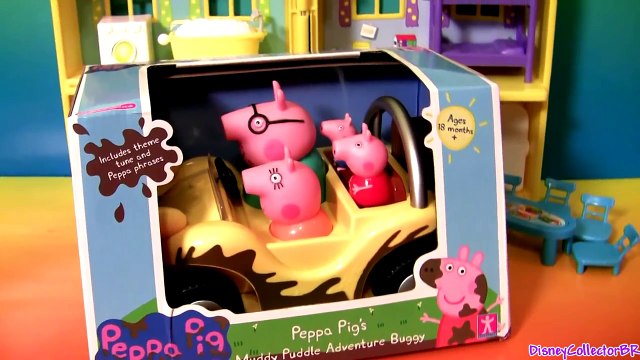Peppa Pig Buggy Car Adventure Play Doh Muddy Puddles With Peppa Pig Theme Song George Mummy Daddy