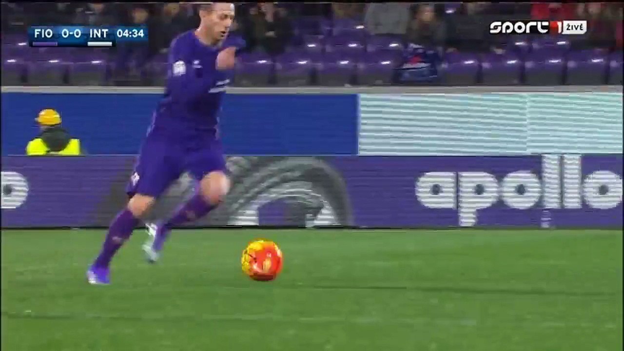 Federico Bernardeschi Fantastic 1 on 1 Chance - Fiorentina v. Inter 14.02.2016 HD