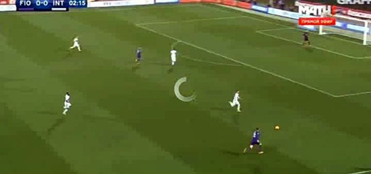 Josip IliČić Big CHANCE | Fiorentina - Inter Milan 14.02.2016 HD
