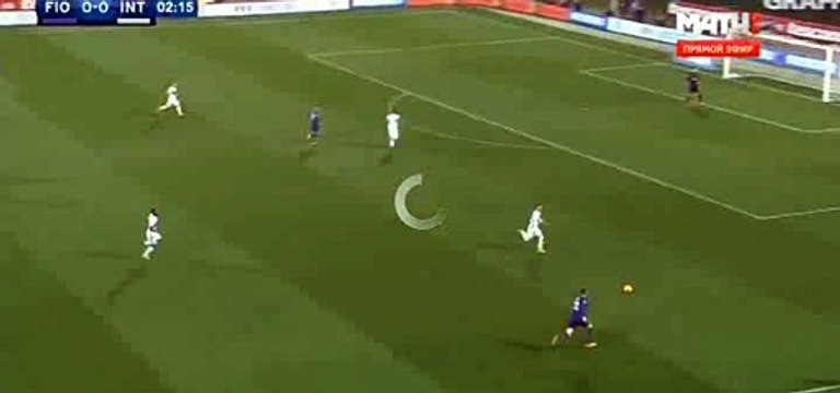 Josip IliČić Big CHANCE | Fiorentina - Inter Milan 14.02.2016 HD