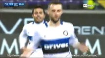 Marcelo Brozovic Goal Fiorentina 0 - 1 Inter Serie A 14-2-2016