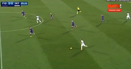 Marcelo Brozovic Goal - Fiorentina 0 - 1 Inter - 14-02-2016