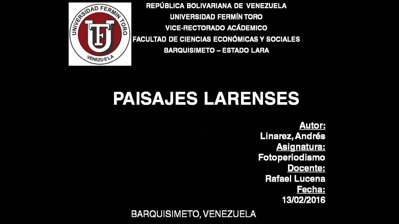 PAISAJES LARENSES SIN MUSICA