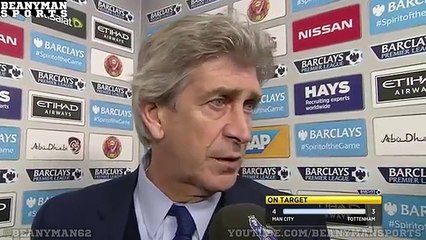 Manuel Pellegrini Post Match Interview - Man City 1-2 Tottenham -