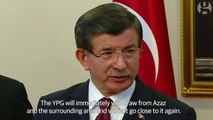 Turkish prime minister issues stark warning to Kurdish militia