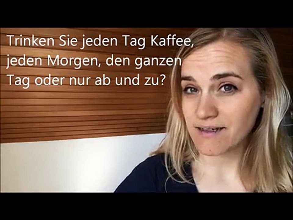 German Lesson - Listening Comprehension- Coffee - B1