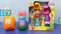 Bubble Guppies Surprise Eggs Stacking Cups ❤ Play Doh Mermaid Mollly Frozen Olaf HelloKitty Batman