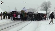 A Pontarlier, marche blanche en hommage à Laureen et Mathis