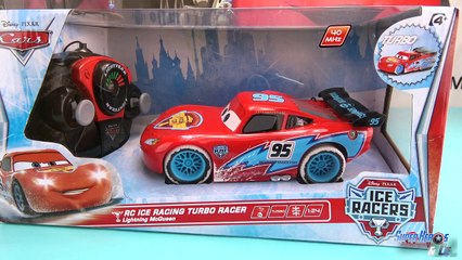 Download Video: Disney Pixar Cars Flash McQueen Ice Racers turbo radiocommandé en français 4k Lightning McQueen