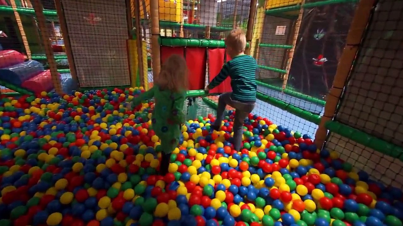 HUGE Indoor playground GIANT INFLATABLE SLIDES and Bounce House for kids play center Ryan