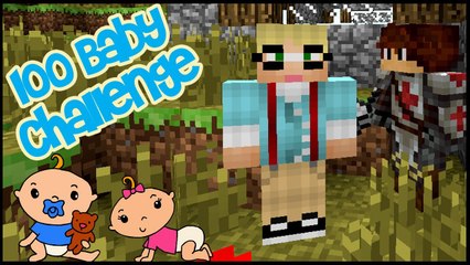 Minecraft: 100 Baby Challenge - EP 1 - BABY DADDY!