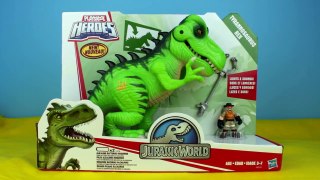 Jurassic World T-Rex Dinosaur vs Spider-man Arachno Blade Copter Playskool Heroes