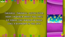 Twinkle Twinkle Little Star Karaoke Version With Lyrics Cartoon/Animated English Rhymes Fo