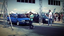 Audi 80 Quattro Turbo Vs. Honda Civic VTI Drag Race