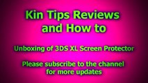 Review Unboxing Nintendo 3DS XL LL plastic film screen protector Cheap protection