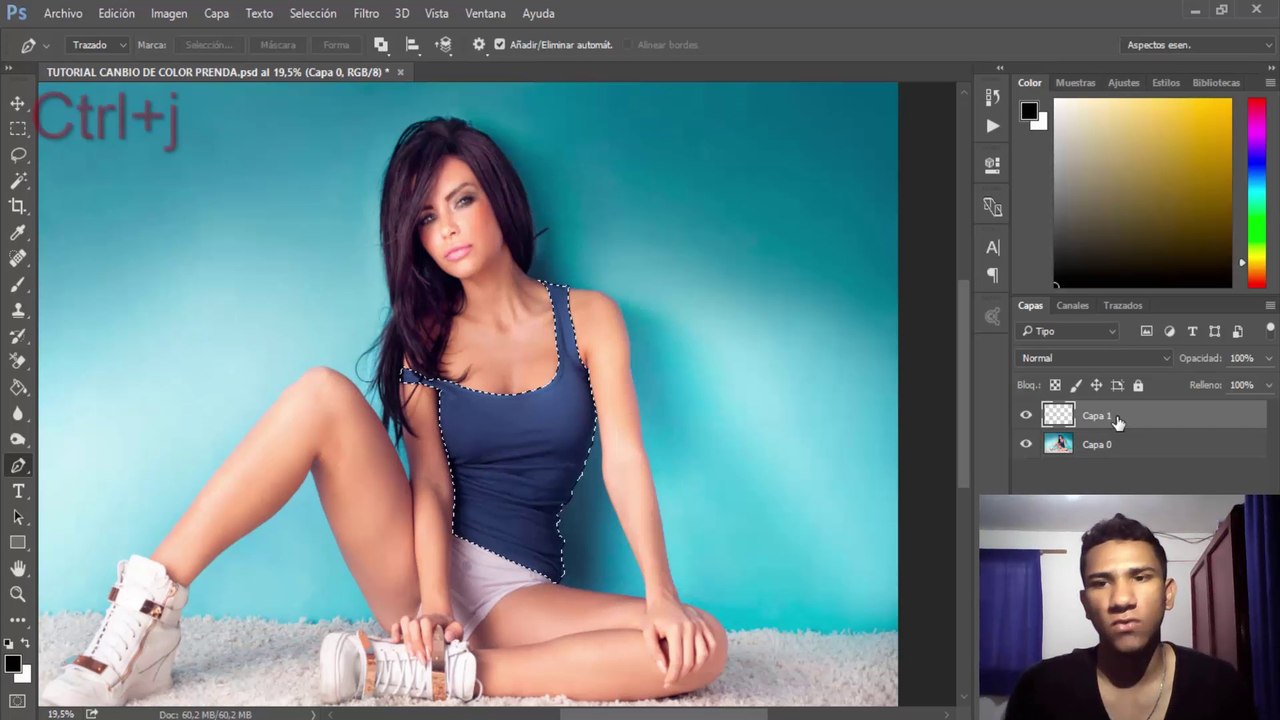 TUTORIAL CAMBIAR COLOR DE ROPA PHOTOSHOP CC 2016