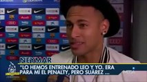 Neymar El penalti era para mí, pero Luis Suárez estaba más cerca