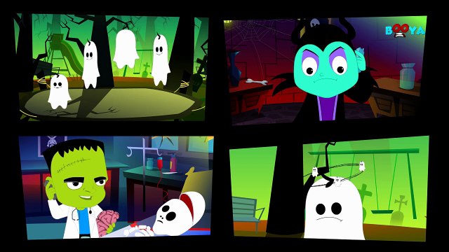 Five little Monsters | Scary Rhymes | Halloween Song