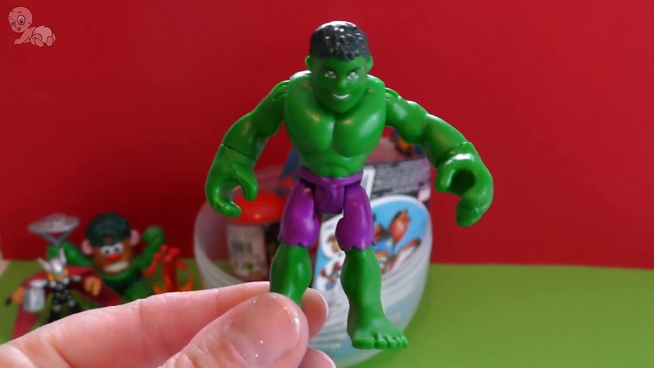 Giant Marvel Avengers Age of Ultron Play Doh Surprise Egg with Iron Man Mark 43 and Spider