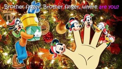 Mickey Mouse Christmas Finger Family / Nursery Rhymes