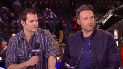 Ben Affleck & Henry Cavill talk Batman v Superman - NBA All-Star Game