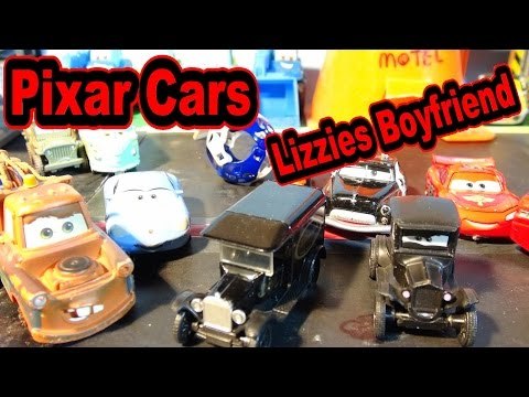 Pixar Cars and Kinder Surprise Eggs with Lizzie and Mater and Lightning McQueen
