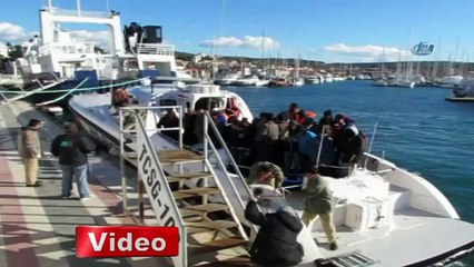 Çeşme'de 235 sığınmacı son anda kurtarıldı