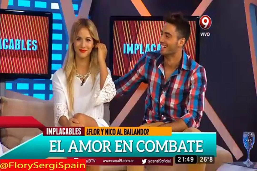 Visita de Flor Vigna y Nico Occhiato en Implacables 14-02-16