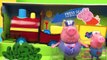 PlayDoh play with Peppa Pig Grandpa Pigs Train Toy with George Pig by DisneyToysReview
