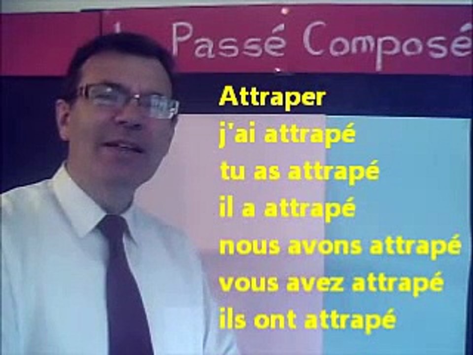 Conjugaison au passé composé de 40 verbes : auxiliaire + participe passé