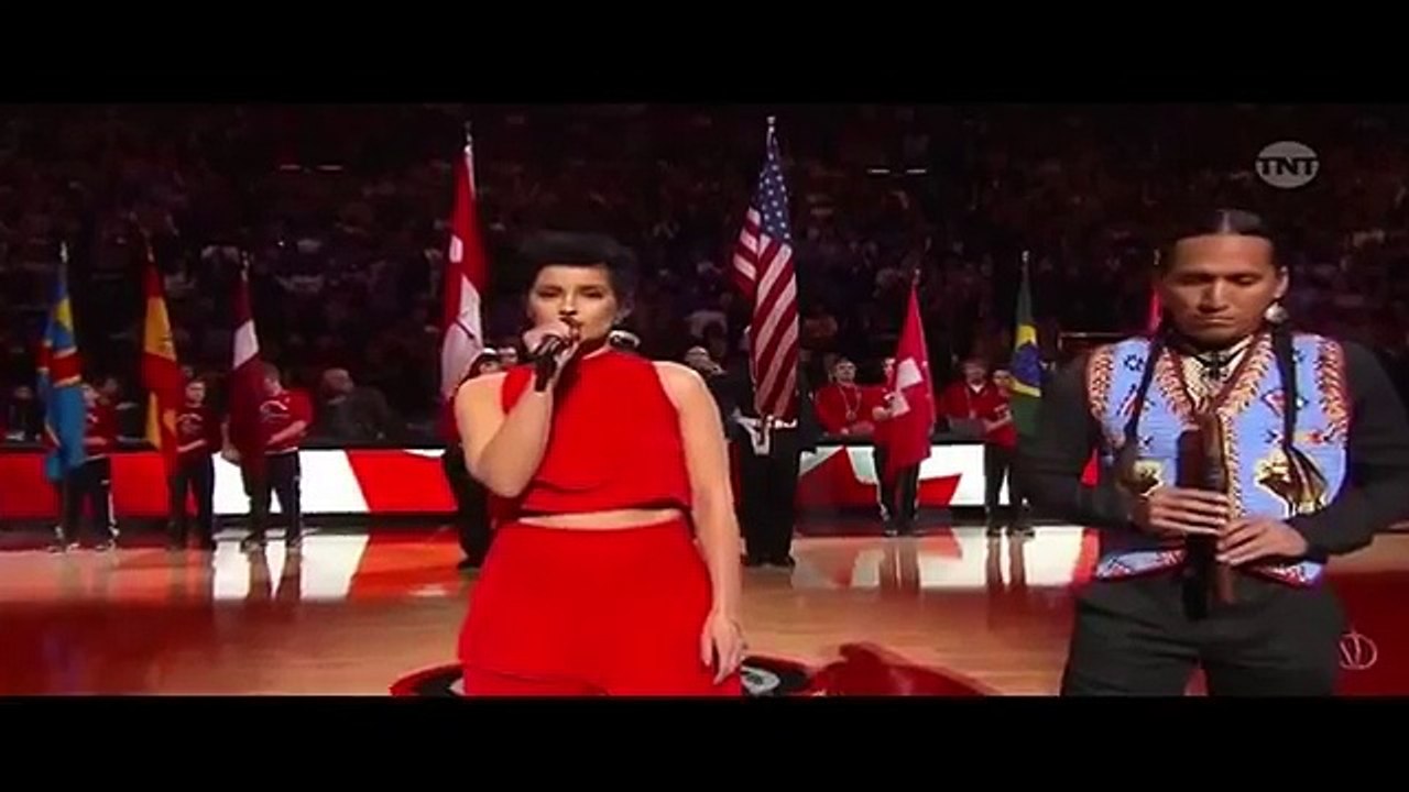 NBA All-Star Game Toronto (2016) Nelly Furtado Sings 'O Canada' [HD]