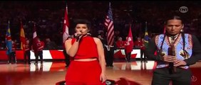 NBA All-Star Game Toronto (2016) Nelly Furtado Sings 'O Canada' [HD]