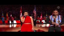 NBA All-Star Game Toronto (2016) Nelly Furtado Sings 'O Canada' [HD] via TNT -