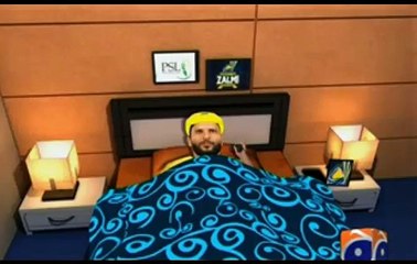 Animated parody of Shahid Afridi and Chris Gayle by Geo News