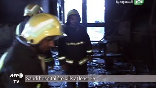 Saudi hospital fire kills at least 25