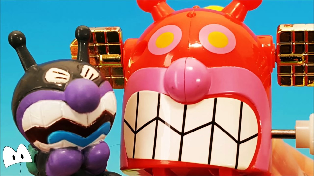 Miniature Toys❤アンパンマンおもちゃアニメ アカキンマン登場！