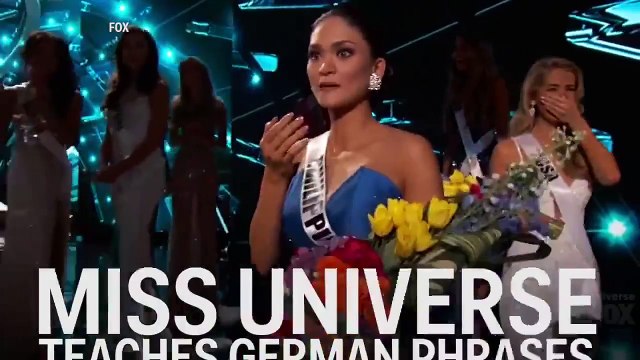 Miss Universe Pia Wurtzbach teaches some German phrases Read more at mb.com.ph/watch-miss-universe-pia-wurtzb