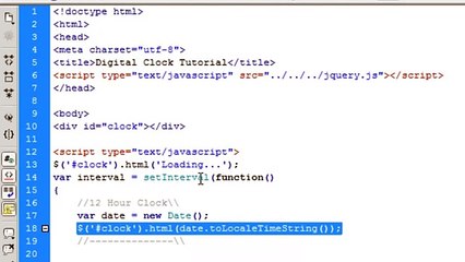 JavaScript- Digital Clock
