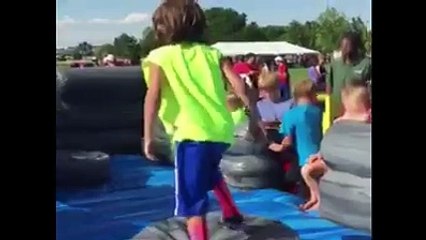Boy Fails At Obstacle Course