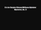 [PDF] B is for Burglar (Kinsey Millhone Alphabet Mysteries No. 2) [Read] Full Ebook