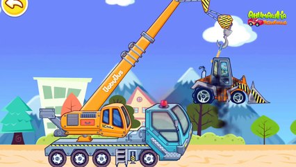 Мультфильм Строительные машины и их важные функции. Мультики про машинки.
