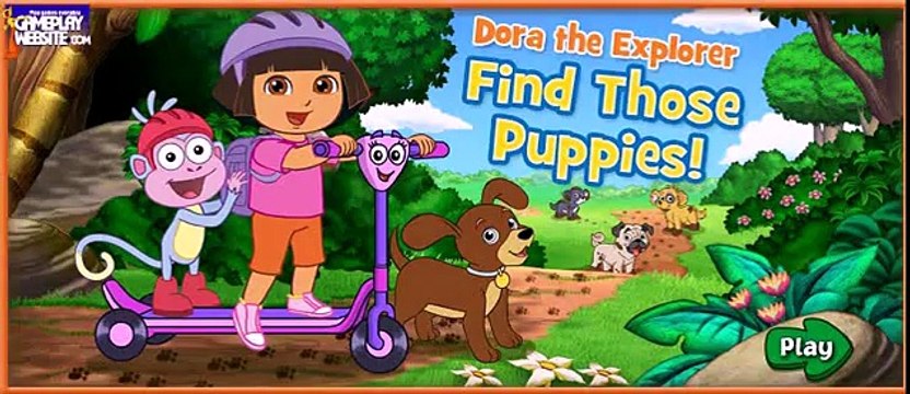 Dora the Explorer Children Cartoons and Games find those puppies