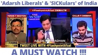 Arnab Goswami Thrashes the JNU students and their Anti-National Activities !!