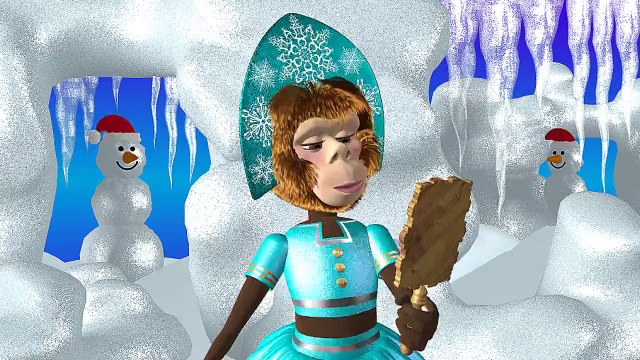 С Новым Годом! Обезьяна Снегурочка Поздравляет С Новым Годом. Прикольные Мультики
