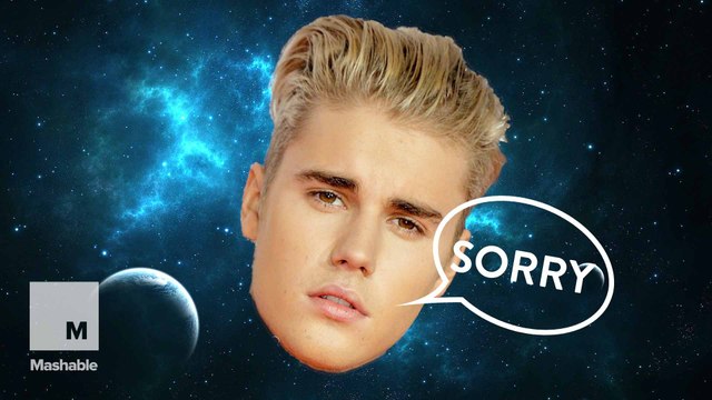 Black holes colliding remixed as Justin Bieber. Sorry, we had to.