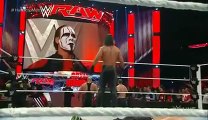 Sting's WWE RAW Debut & Brock Lesnar destroys The Authority - WWE Raw January 19 2015