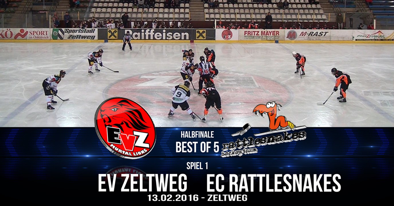 Steirische Eliteliga: Play-Off Halbfinale Spiel 1 - EV Zeltweg vs EC Rattlesnakes - Highlights und Interviews