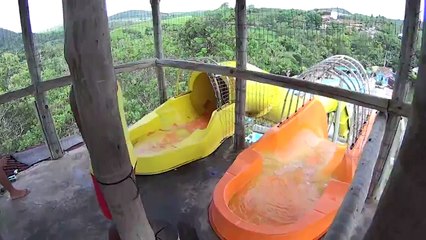 Scary Tower Water Slide at Acquamania_High Water Slide at Acquamania