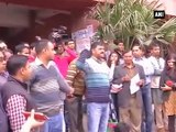 Protest held outside JNU VC office