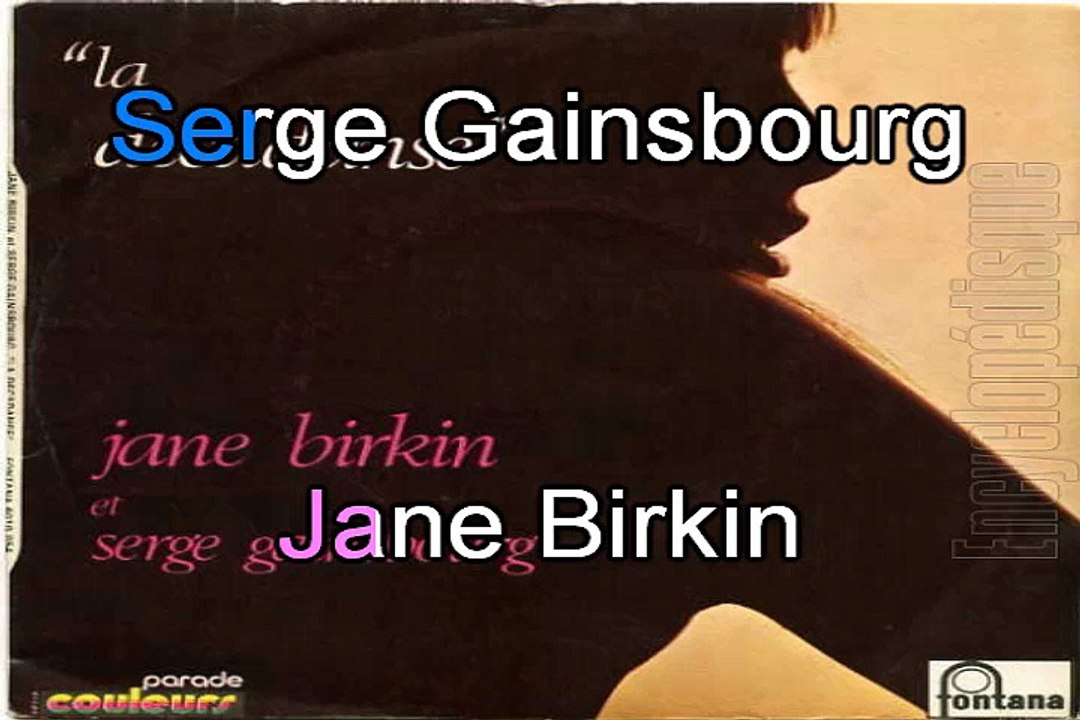 Serge Gainsbourg & Jane Birkin_La décadanse (1971) karaoke